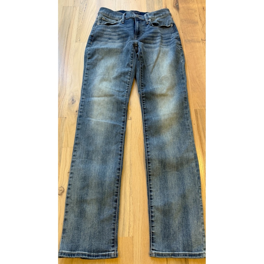 Lucky Brand Women Sweet Straight Jeans Blue Medium Wash 4/27 Regular Low Rise